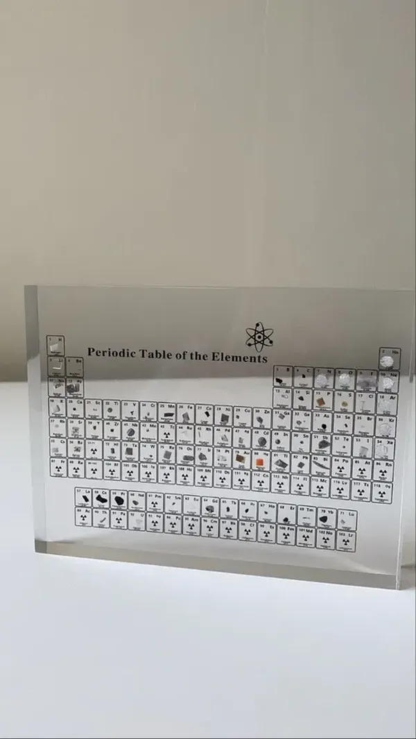 Periodic Table Display With Real Elements photo review