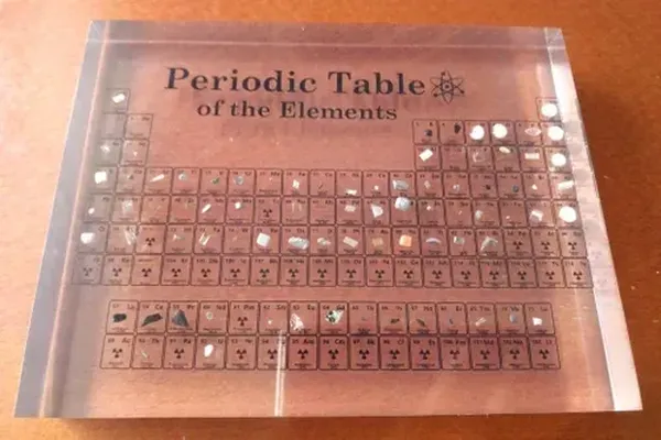 Periodic Table Display With Real Elements photo review