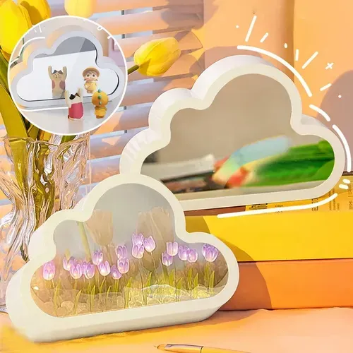 Personalized Photo Cloud Lamp with LED Night Light for Girls' Bedroom Birthday Gifts