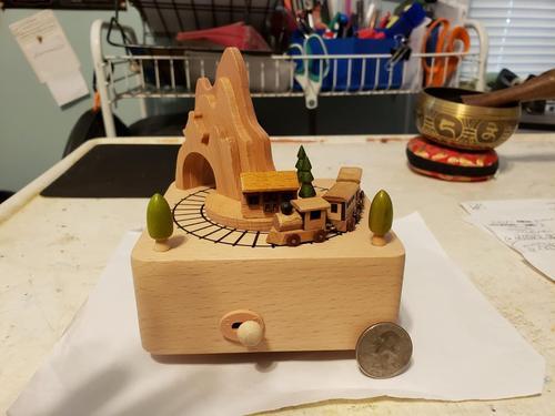 Personalized Wooden Musical Carousel with Horse - Custom Christmas Music Box for Kids photo review