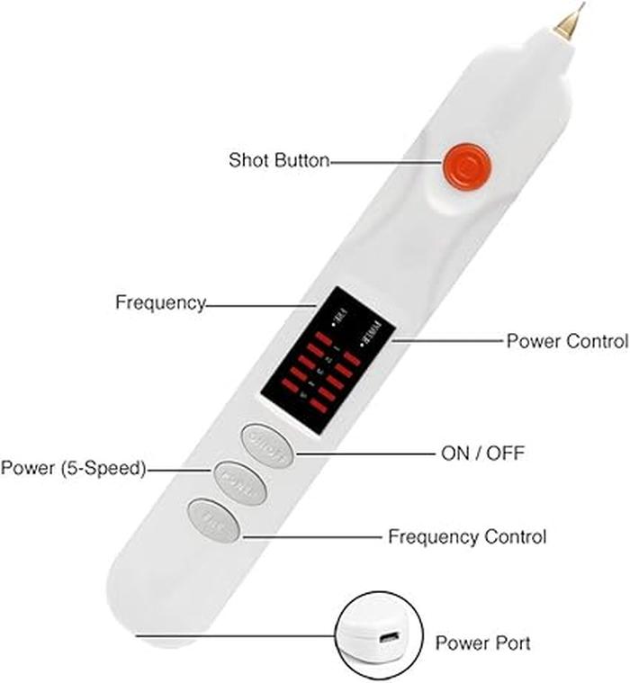 2 in 1 Dot Removal Pen for Removing Tattoos, Freckles, Skin Stains, Wrinkles, Plasma Pen For Skin Tags, Moles, Warts And Tattoos