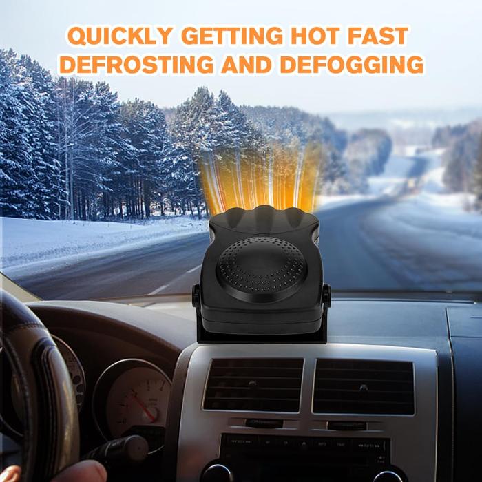 Portable Car Heater 12V with Warm and Cold Wind for Defogging and Defrosting