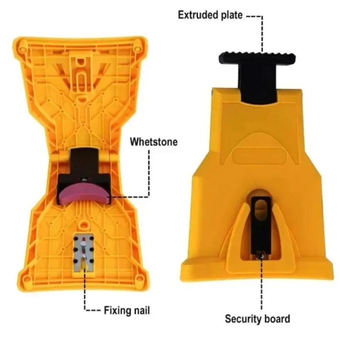 Portable Chainsaw Sharpener with Whetstone for Quick Blade Grinding