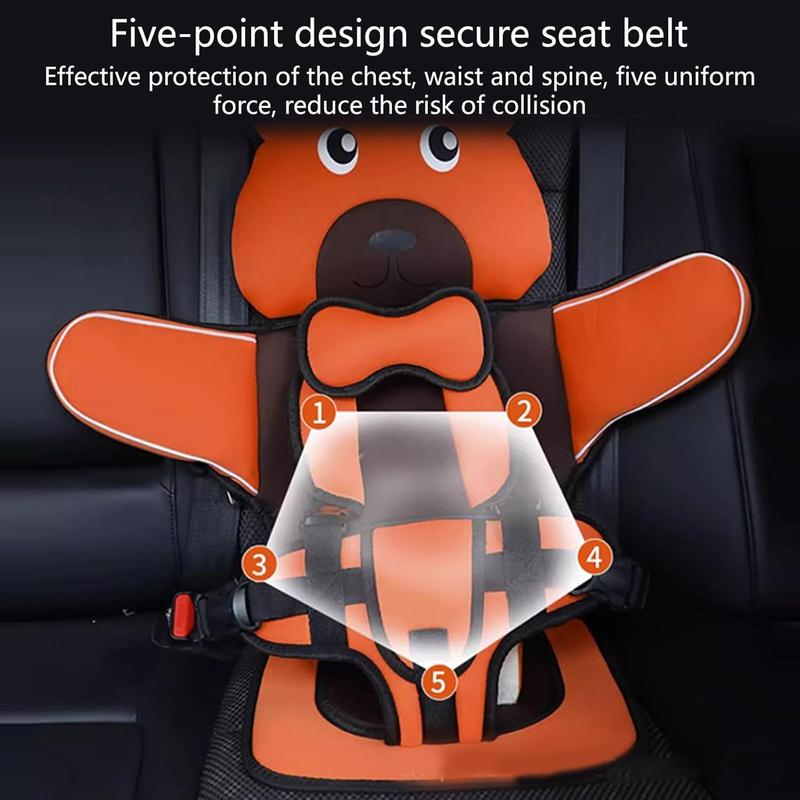 Portable Children's Car Seat - Adjustable Stroller 6 Months To 12 Years Old Breathable Chairs