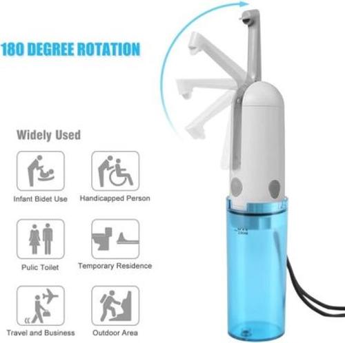 Portable electric sprayer for personal hygiene, handy when traveling