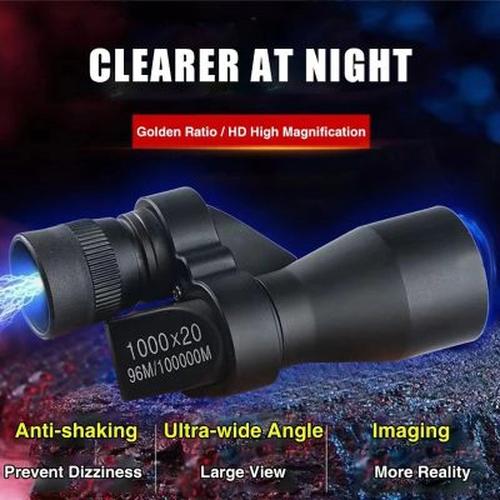 Portable HD Night Vision Monocular Telescope for Fishing, Hunting, Camping