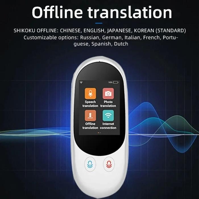 Portable AI Voice Translator Device with 119 Language Support