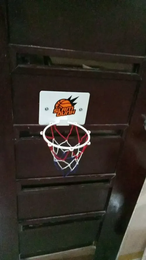 Portable Mini Basketball Hoop Toys Kit for Indoor Home Sports Game photo review