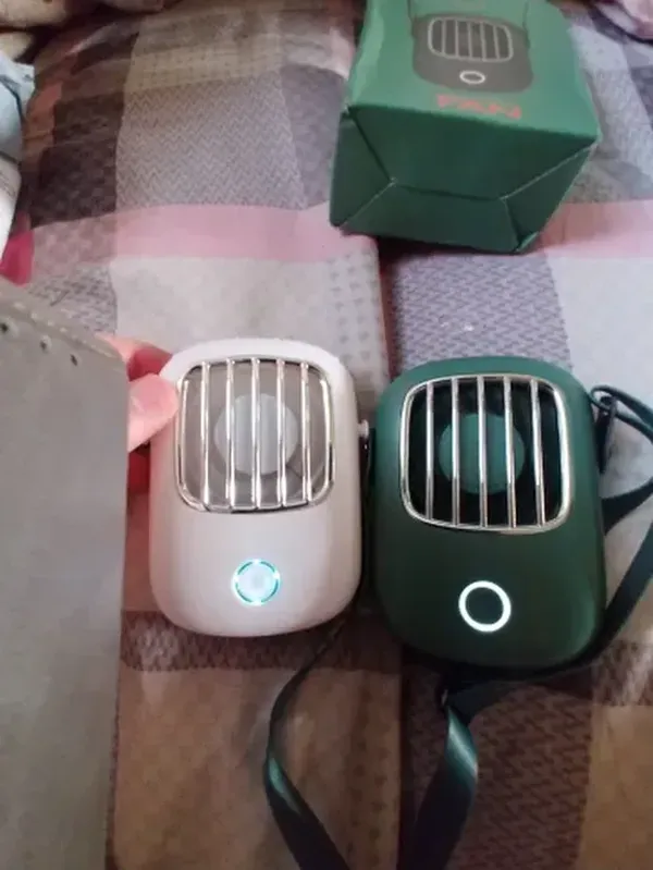 Portable Neck Fan with USB Charging, Mini Handheld Fan photo review