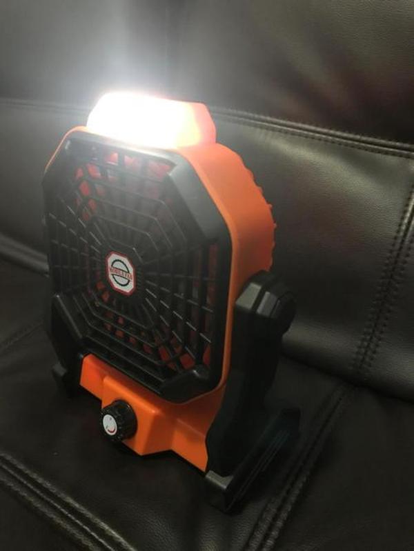 Portable Outdoor Camping Fan Dormitory Lighting Fan Lamp photo review