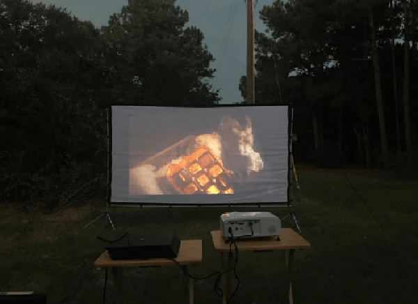 Portable Outdoor Movie Projector Screen 60 Inch to 150 Inch photo review