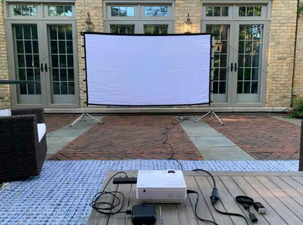 Portable Outdoor Movie Projector Screen 60 Inch to 150 Inch photo review