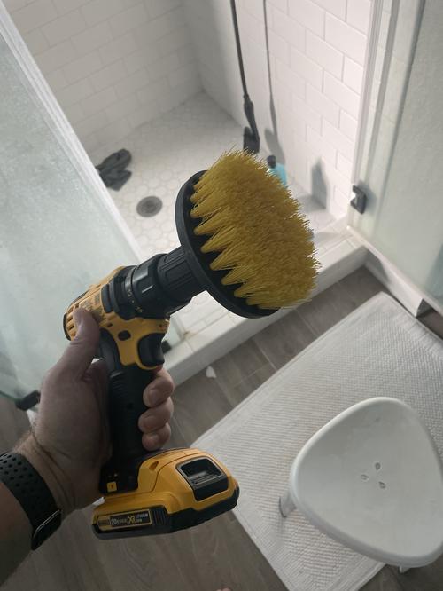 Electric Drill Brush Set for Floor, Tile, and Car Cleaning photo review