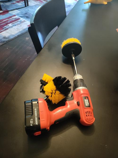 Electric Drill Brush Set for Floor, Tile, and Car Cleaning photo review