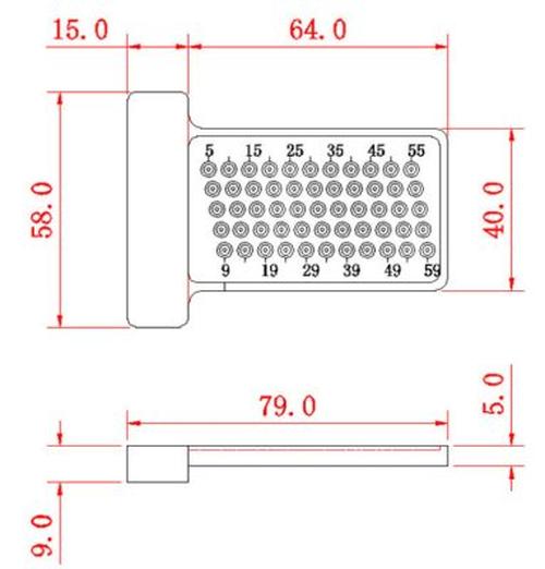 Precise Pocket T-Marker Ruler, Aluminum Alloy Hole Ruler