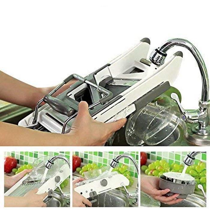 Mandoline Food Slicer for Kitchen, Adjustable Vegetable Chopper-Stainless Steel Food Chopper, Vegetable Slicer