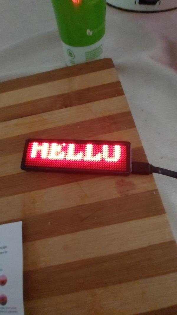 Programmable Led Digital Scrolling Message Board photo review