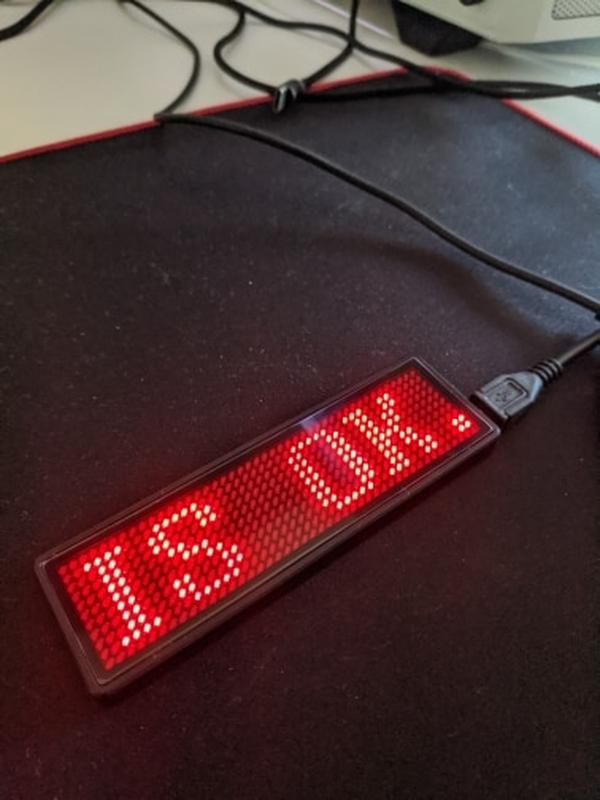 Programmable Led Digital Scrolling Message Board photo review