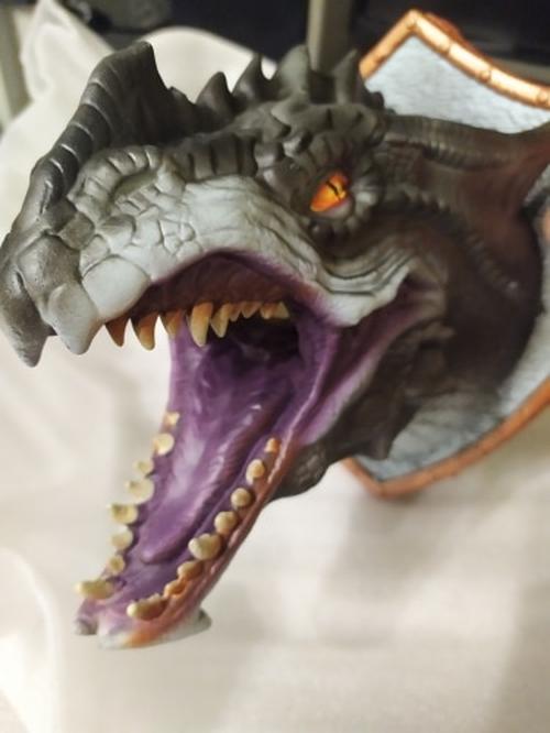 Fire-Breathing Dragon Wall Mount Decor with LED Smoke Effect photo review