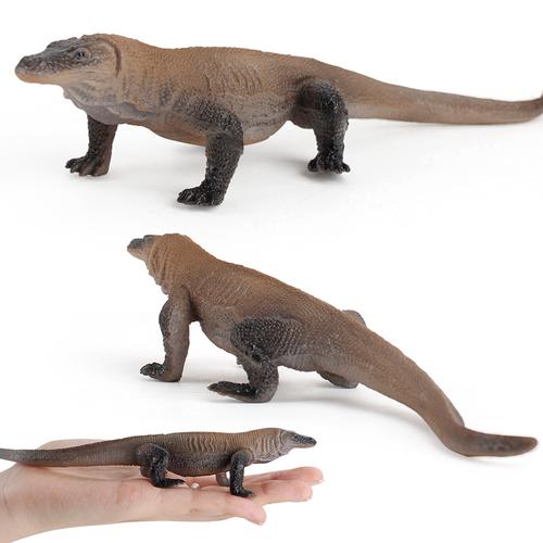 Realistic Komodo Dragon Figurine - Plastic Decoration