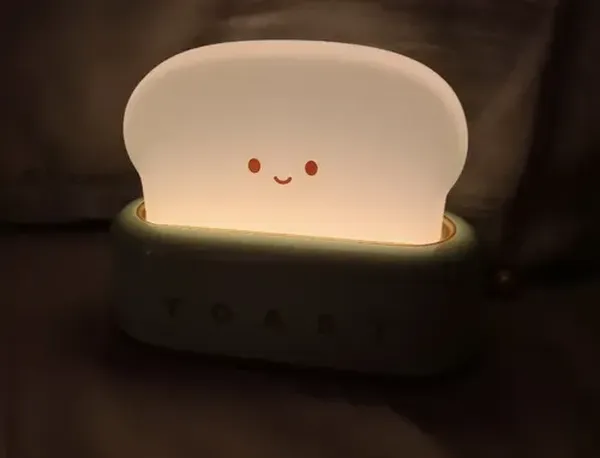 Rechargeable Cartoon Toaster LED Night Light for Kids photo review