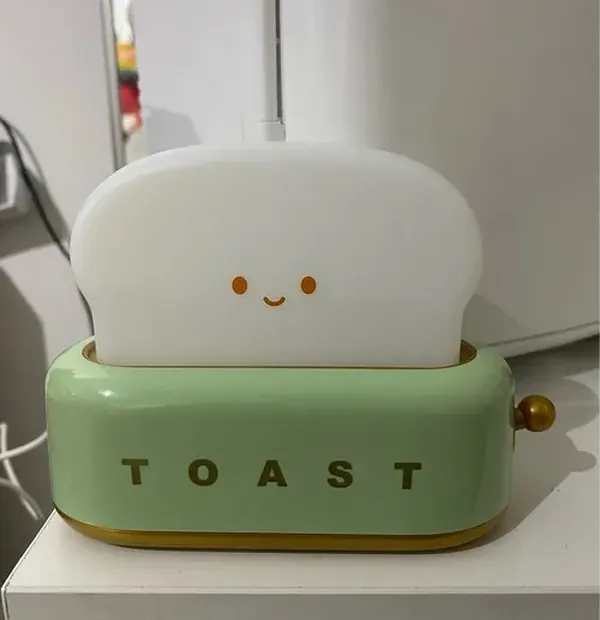 Rechargeable Cartoon Toaster LED Night Light for Kids photo review