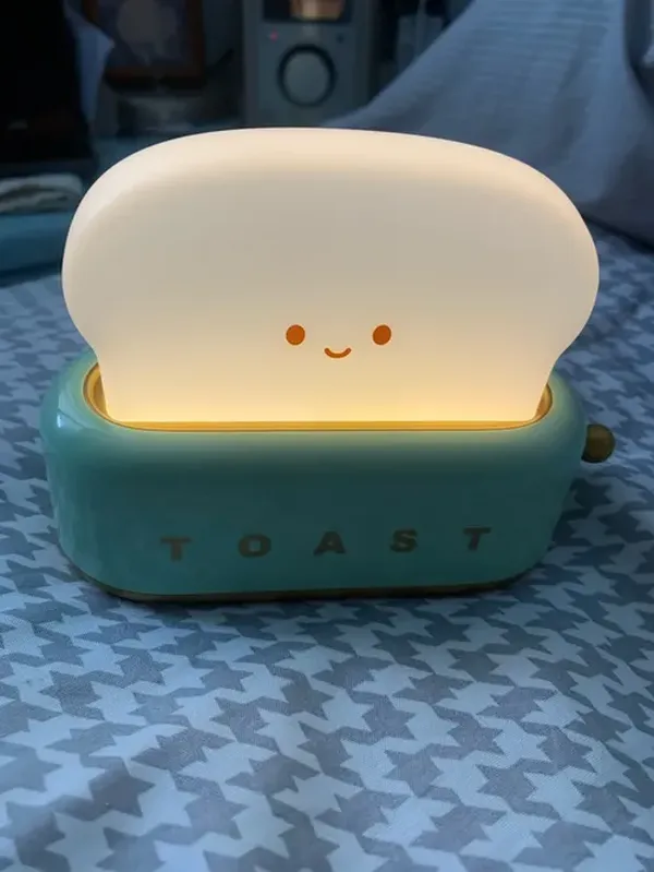 Rechargeable Cartoon Toaster LED Night Light for Kids photo review