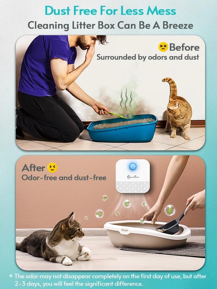 Rechargeable Cat Deodorizer Box Air Purifier