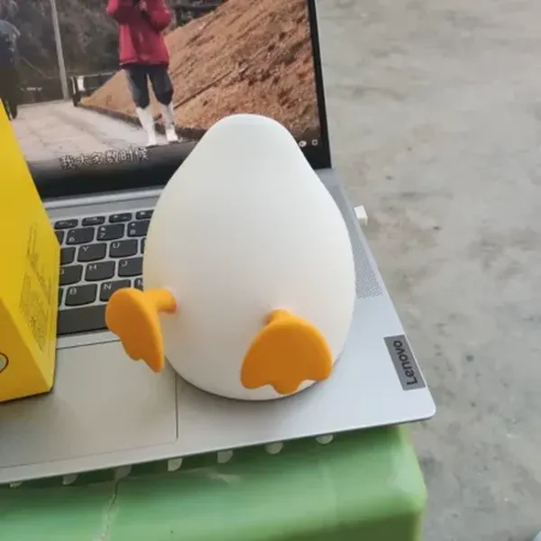 Rechargeable Duck Shaped LED Night Light for Kids, USB Charge, Dimmable, Phone Holder, Baby Gift, High Quality photo review