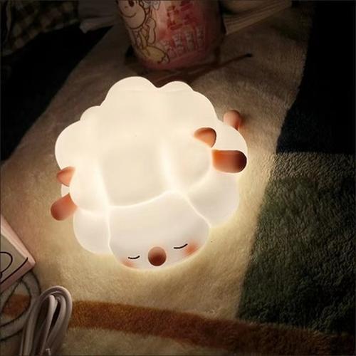 Rechargeable LED Cute Sheep Night Light with Touch Sensor for Kids Bedroom Decor photo review