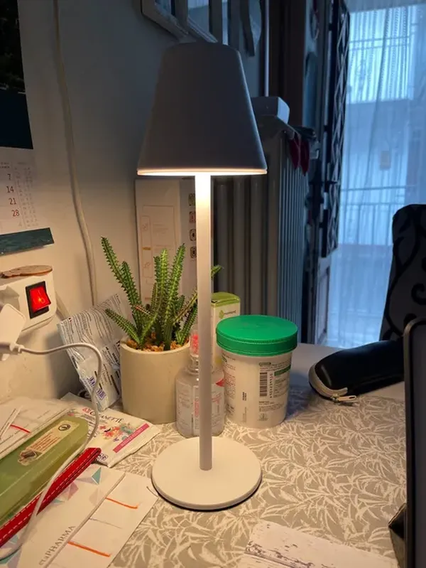 Rechargeable LED Desk Lamp with USB Charging Port for Bedroom, Office, Restaurant, Bar photo review