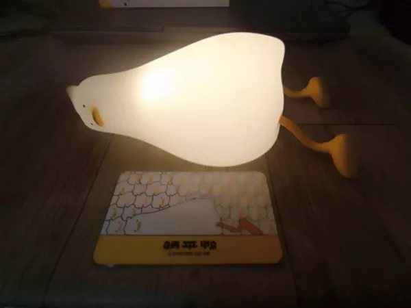 Rechargeable Silicone Soft Duck Night Light For Kids - Creative Desk Decor Lamp For Bedroom - Holiday Gift For Children photo review