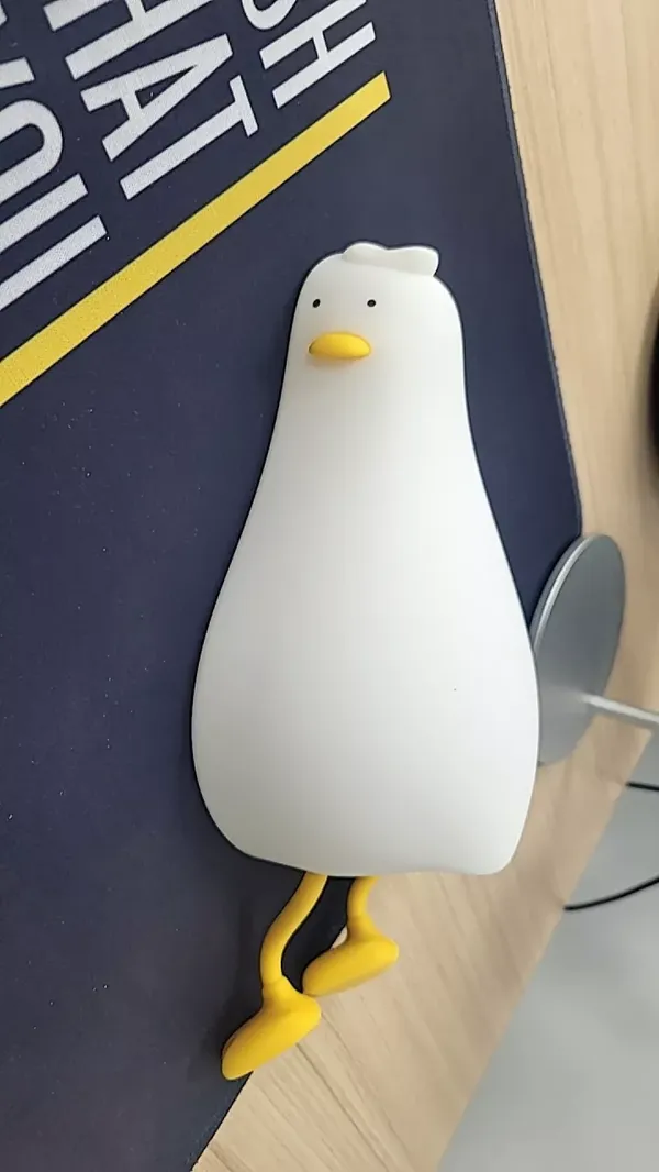 Rechargeable Silicone Soft Duck Night Light For Kids - Creative Desk Decor Lamp For Bedroom - Holiday Gift For Children photo review