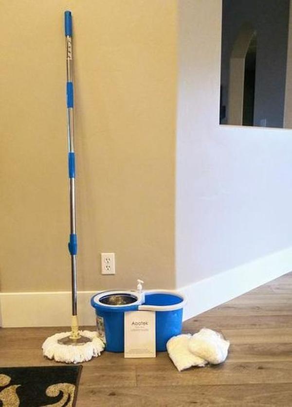 Rolling Magic 360 Floor Spin Mop Bucket, Household Mopping Bucket Automatic photo review