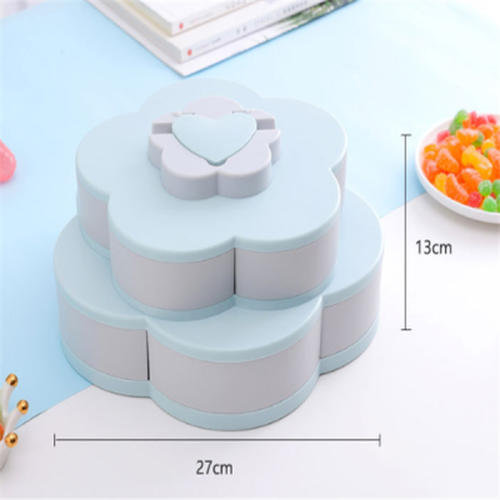 Rotating Plastic Storage Box Seed Nut Candy Dried Fruit Box