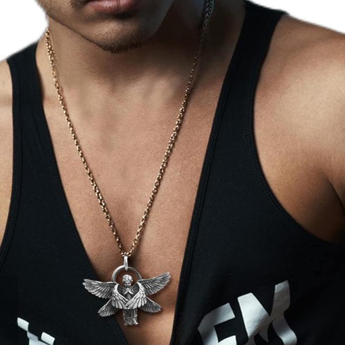 Seraph Angel Pendant Necklace for Men and Women