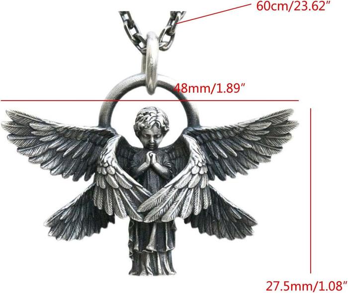 Seraph Angel Pendant Necklace for Men and Women