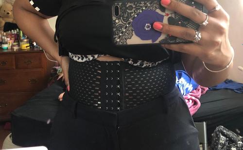 Sexy Women's Corset Steel Boned Waist Trainer Shaper photo review