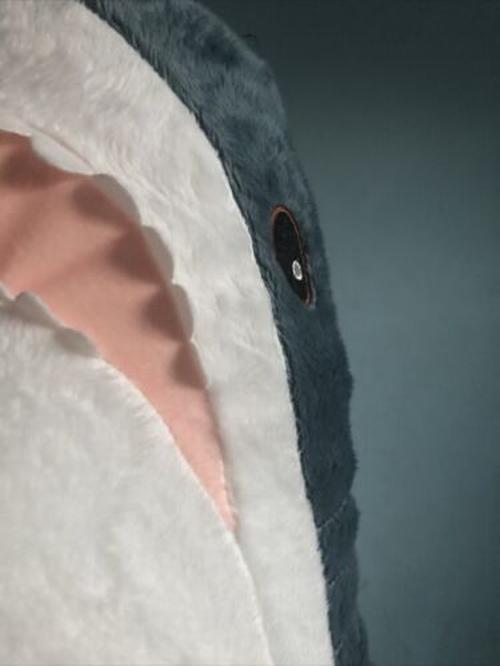 Shark Stuffed Animal Creative Cute Shark Doll Bedroom Sofa Decoration Plush Toys photo review