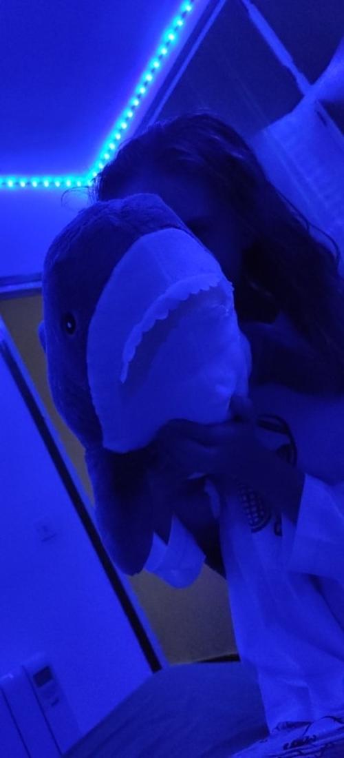 Shark Stuffed Animal Creative Cute Shark Doll Bedroom Sofa Decoration Plush Toys photo review