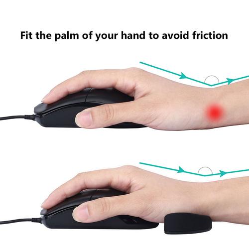 Silicone Non-slip Streamlined Wrist Rest Ergonomic Mouse Pad