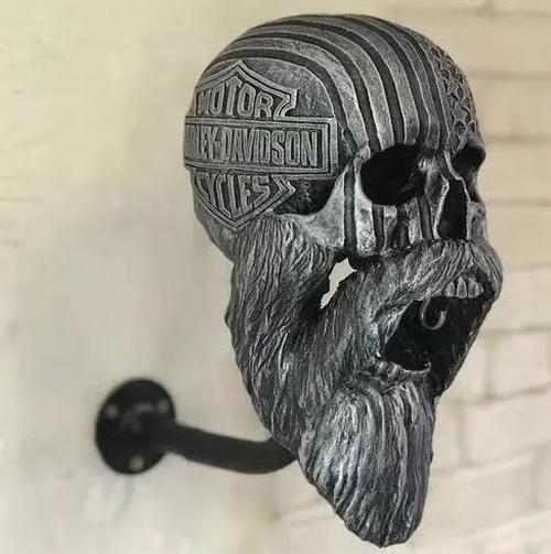 Skull Helmets Holder Wall Mount