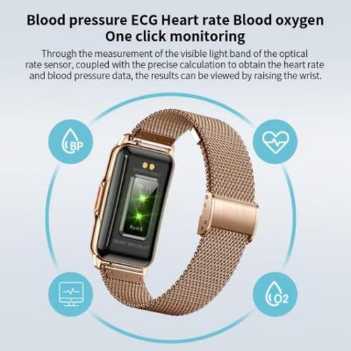 Smart Bracelet With Bluetooth Wristband, Heart Rate Monitoring &amp; Activity Tracking