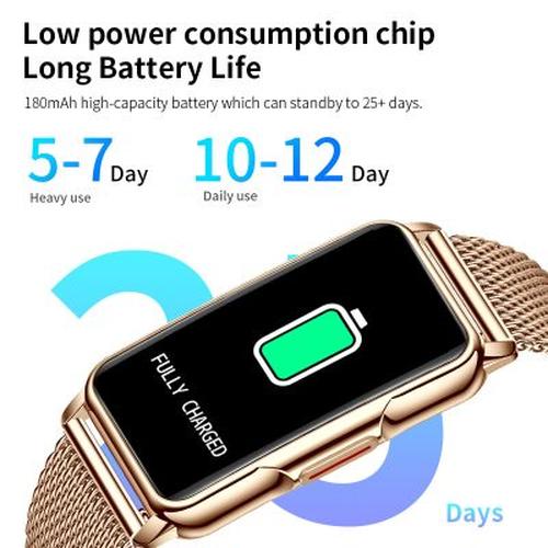 Smart Bracelet With Bluetooth Wristband, Heart Rate Monitoring &amp; Activity Tracking