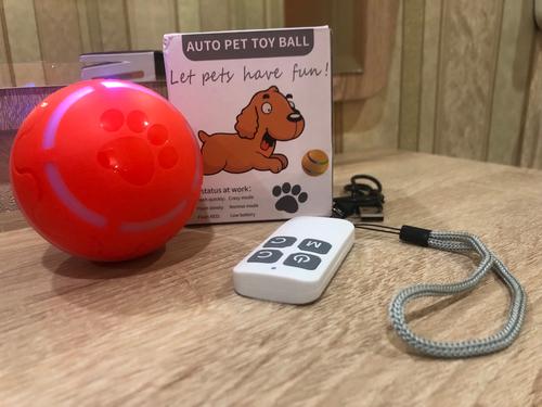 Smart Interactive LED Light Rotating Ball Pet Toy for Dogs and Cats photo review