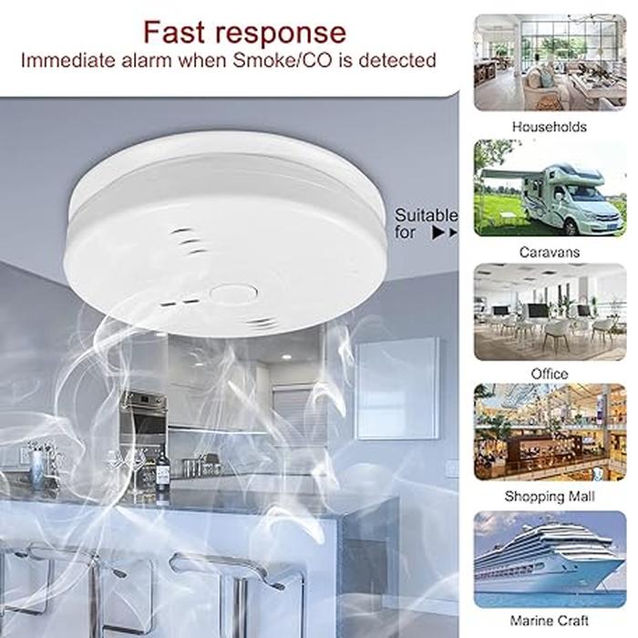 Smart Smoke &amp; Carbon Monoxide Alarm Detector Device