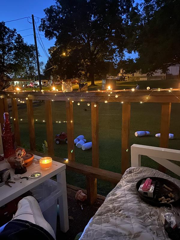 Solar Ball Light Outdoor Waterproof String Lights for Garden Yard Party Decor photo review