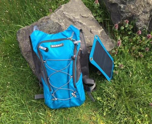 Solar Charger & Hydration Backpack, Lightweight Skin Sports Backpack photo review