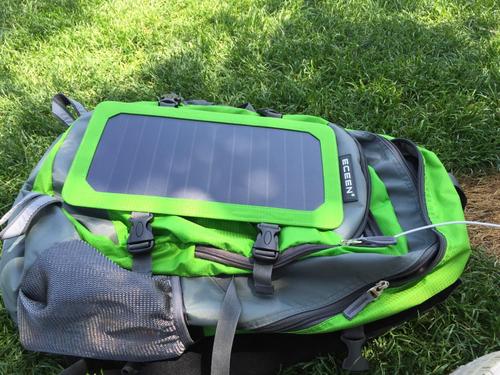 Solar Charger & Hydration Backpack, Lightweight Skin Sports Backpack photo review