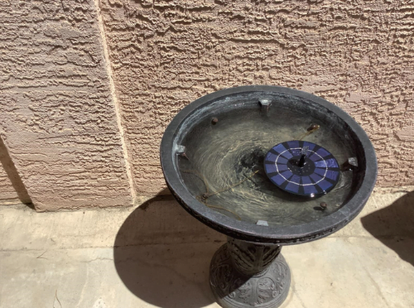 Solar Fountain Water Outdoor Garden Circular Floating Water Landscape photo review